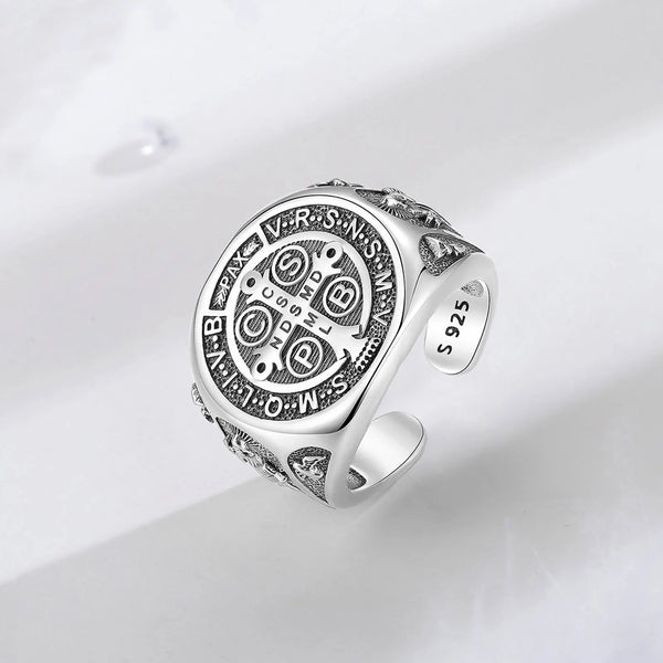 Saint Benedict Silver Ring - CoFuze™