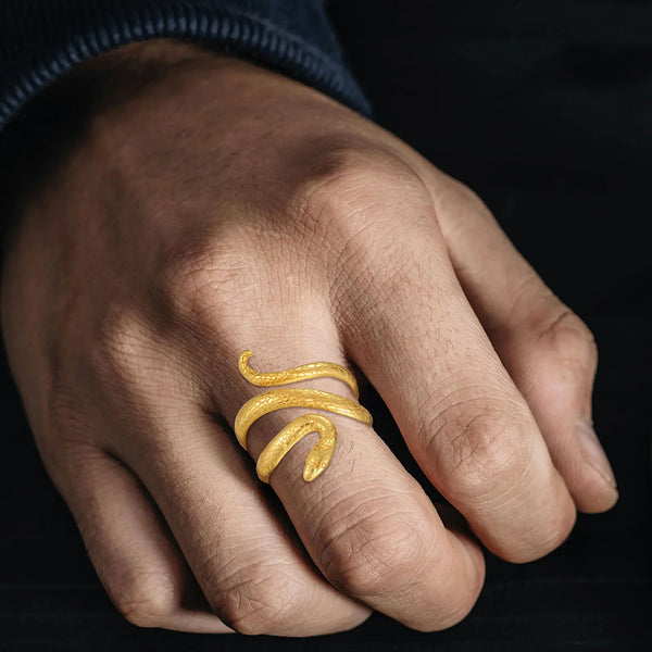 Sterling Silver Snake Ring