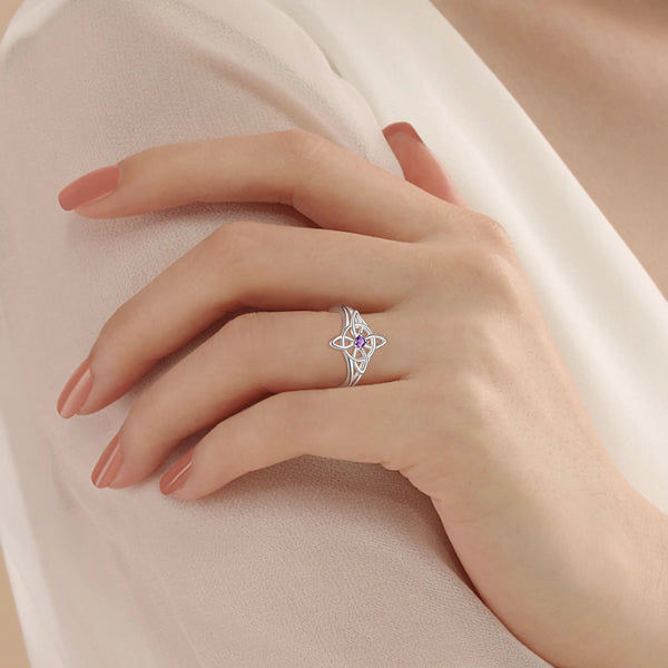 Sterling Silver Witch Knot Ring