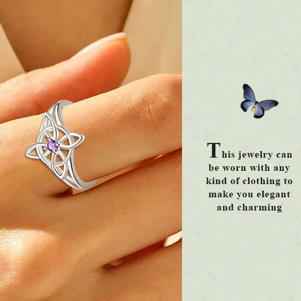 Sterling Silver Witch Knot Ring