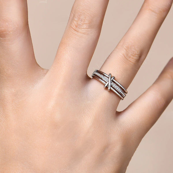 Elegant Moissanite Ring Set