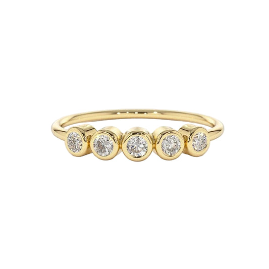 Sparkling Five-Stone Moissanite Ring - CoFuze™