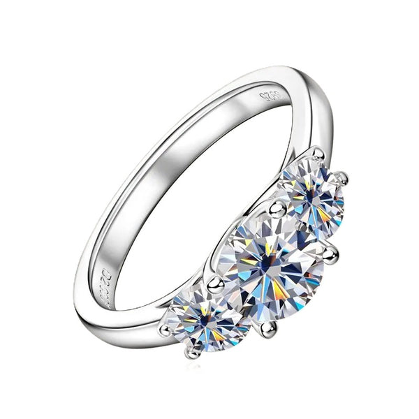 Sparkling Moissanite Promise Ring