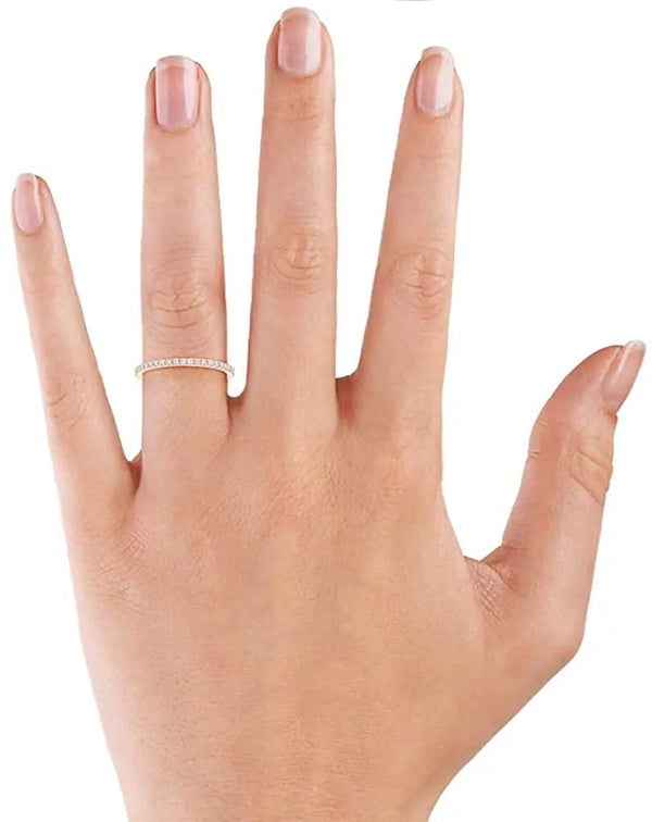 Elegant Rose Gold Moissanite Ring