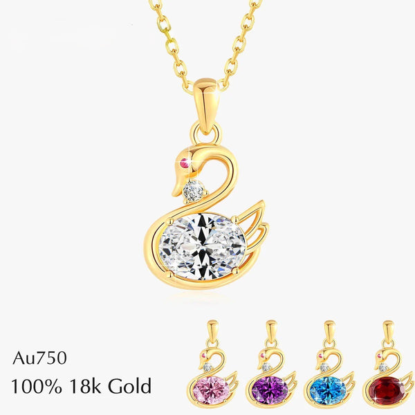 Elegant Swan Pendant Necklace