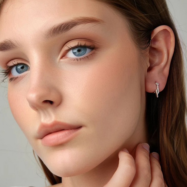 Shooting Star Huggie Hoop Earrings
