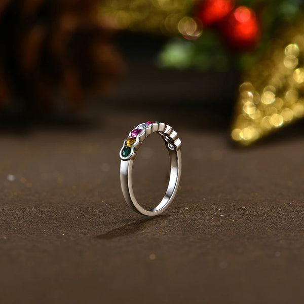 Sparkling Corundum Silver Ring