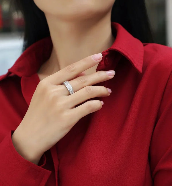 Dazzling Moissanite Eternity Ring