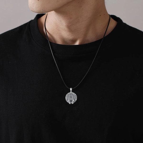 Anubis Sterling Silver Amulet Necklace