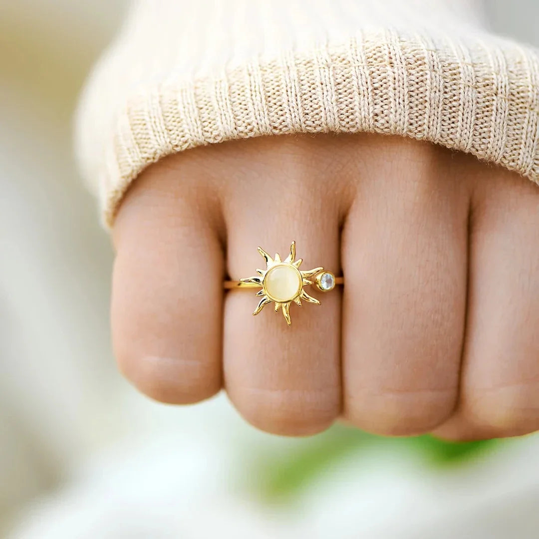 Sun Fidget Ring Gift Set