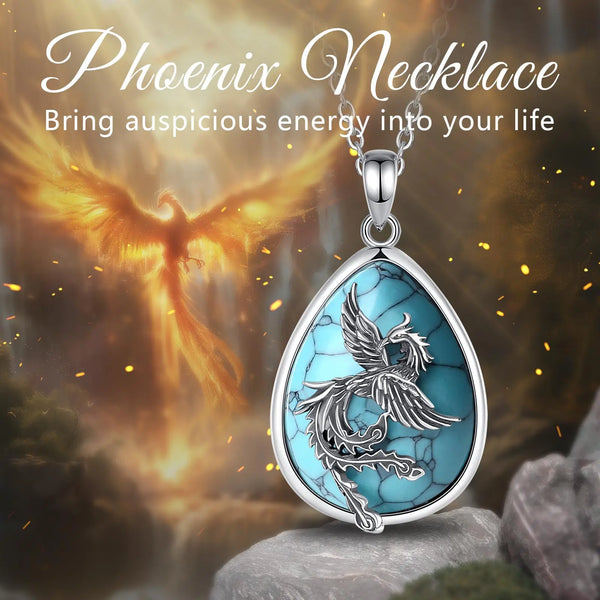 Phoenix Silver Pendant Necklace