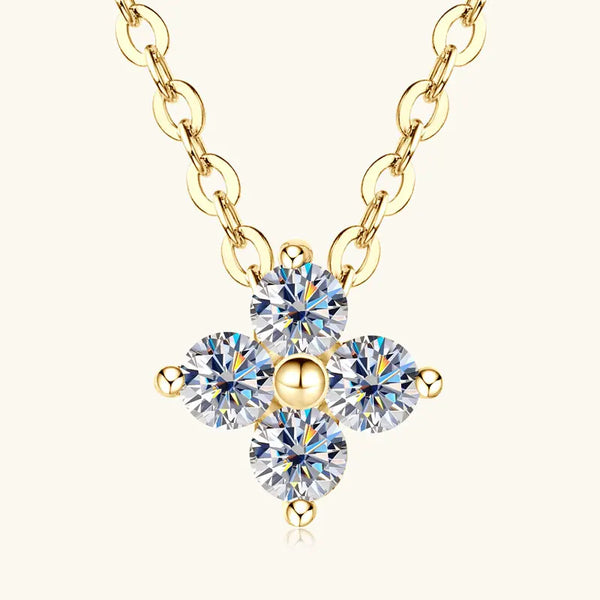 Lucky Clover Moissanite Necklace