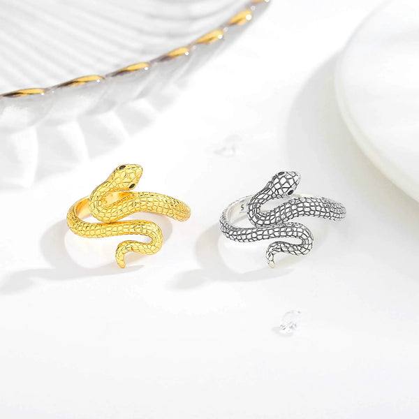 Mystic Snake Silver Ring