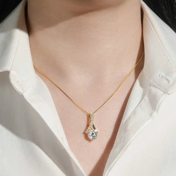 Infinity Moissanite Pendant