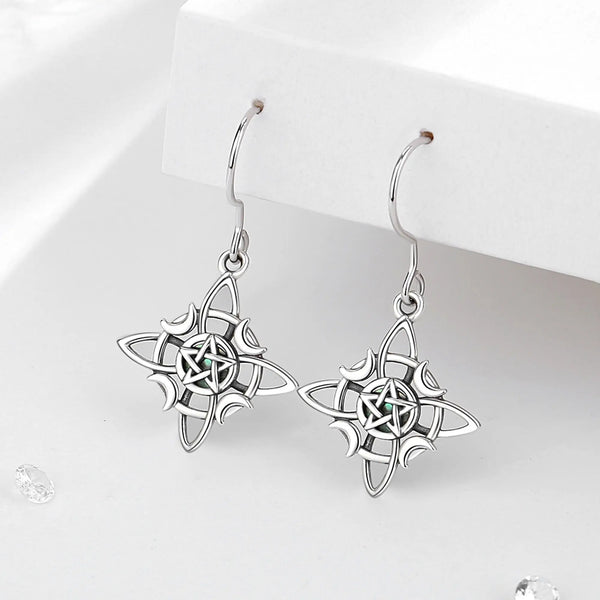 Sterling Silver Witch Knot Earrings