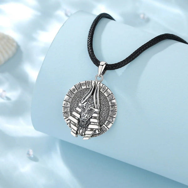 Anubis Sterling Silver Amulet Necklace