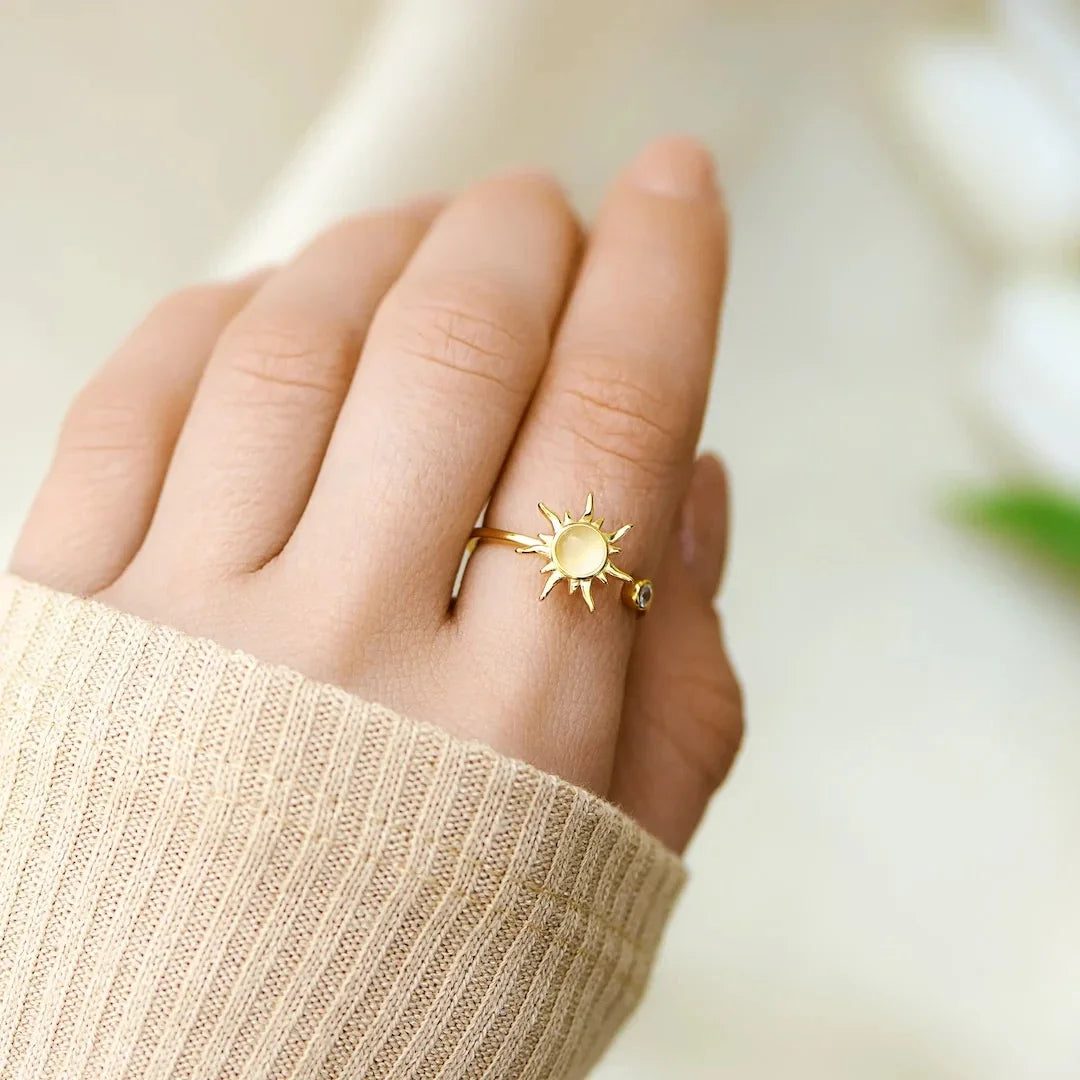 Sun Fidget Ring Gift Set