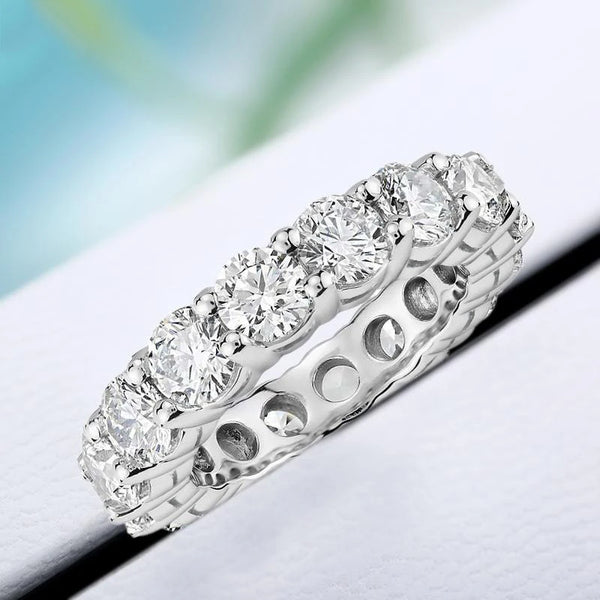 Timeless Moissanite Eternity Ring