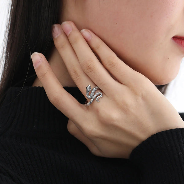 Sterling Silver Snake Ring