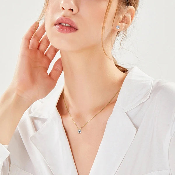 Sparkling Moissanite Jewelry Set