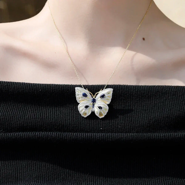 Celestial Butterfly Convertible Brooch & Pendant