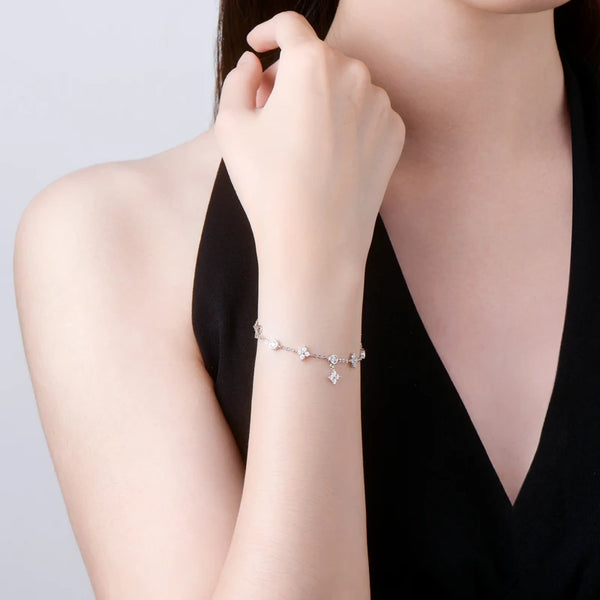 Lucky Four-Leaf Clover Bracelet