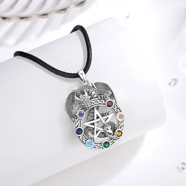 Chakra Star Silver Necklace