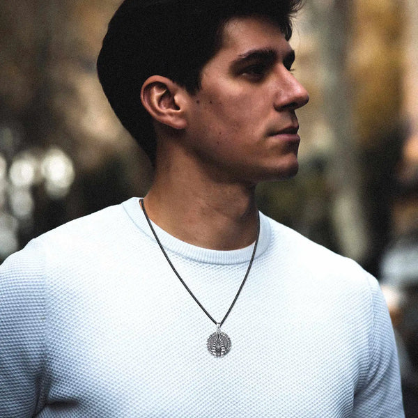Anubis Sterling Silver Amulet Necklace