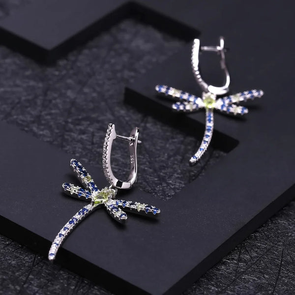 Gothic Elegance Dragonfly Earrings