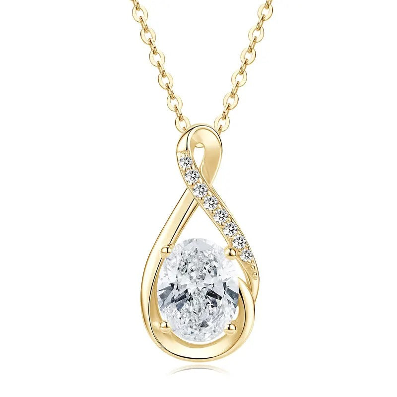 Infinity Moissanite Pendant Necklace