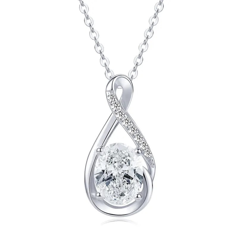 Infinity Moissanite Pendant Necklace