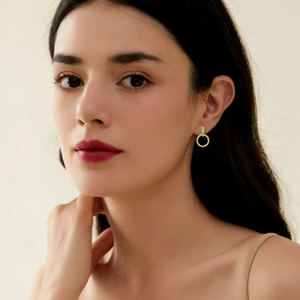 Urban Edge Geometric Drop Earrings