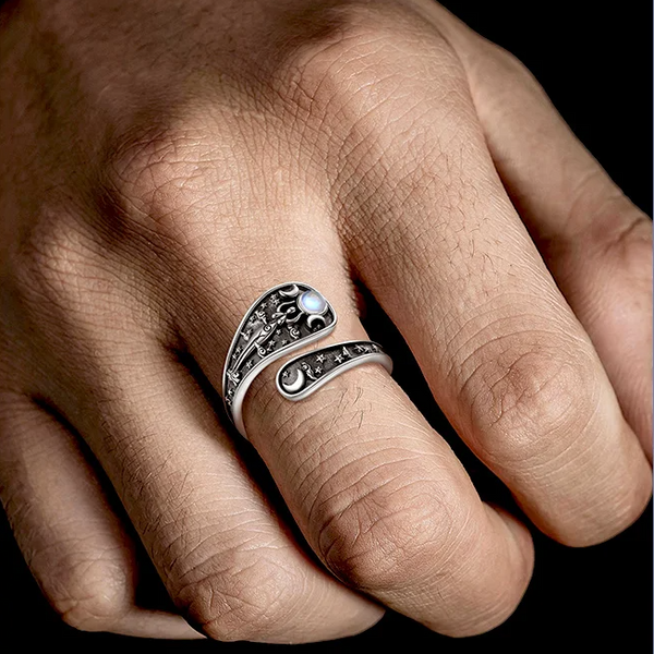 Moon Goddess Adjustable Ring