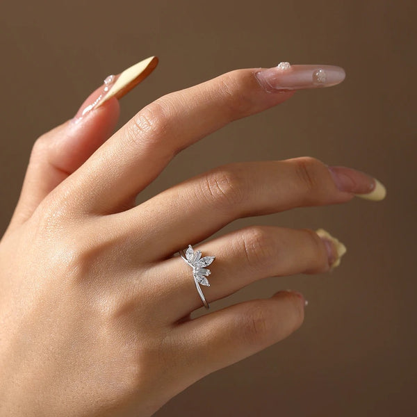 Bague Couronne Marquise Lumina