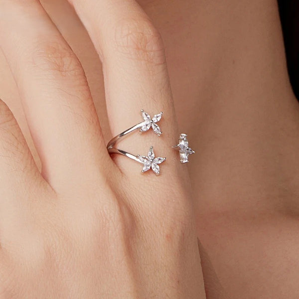 Autumn Maple Leaf Cluster Ring