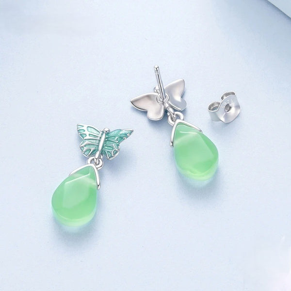 Elegant Butterfly Crystal Earrings