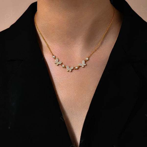 Shimmering Butterfly Necklace