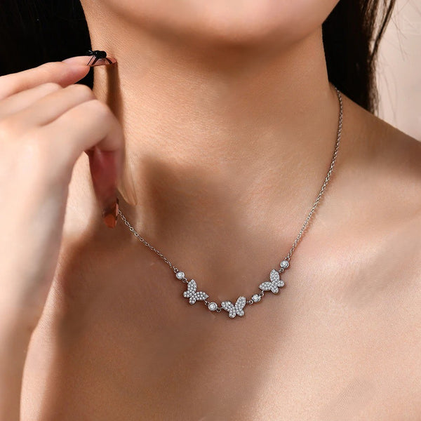 Shimmering Butterfly Necklace