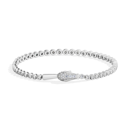 Serpent Moissanite Tennis Bracelet