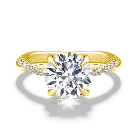 Classic Twisted Moissanite Ring (2.0ct)