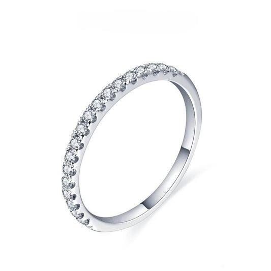 Half-Eternity Moissanite Stackable Ring