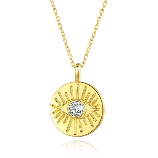 Sunburst Eye Moissanite Medallion