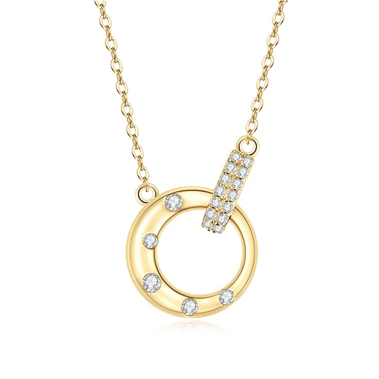 Radiant Halo Pendant Necklace