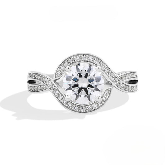 Infinity Halo Moissanite Ring (1.5ct)