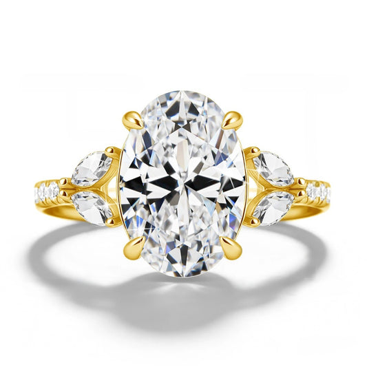 Royal Oval 4.5ct Moissanite Ring