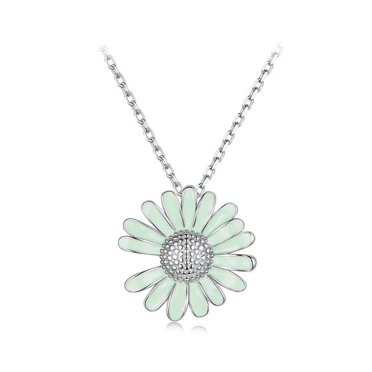 Sterling Silver Daisy Necklace
