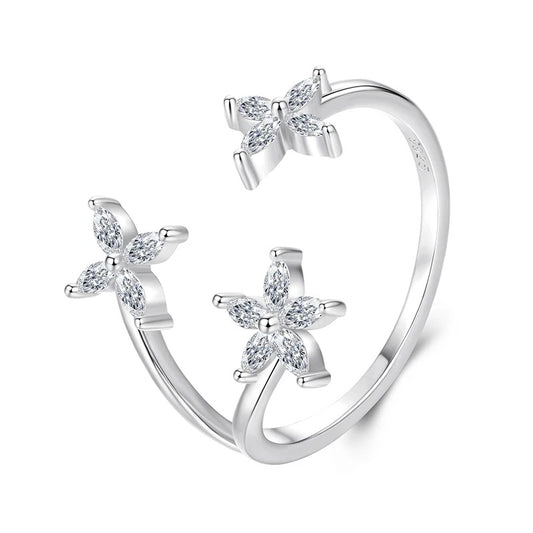 Autumn Maple Leaf Cluster Ring