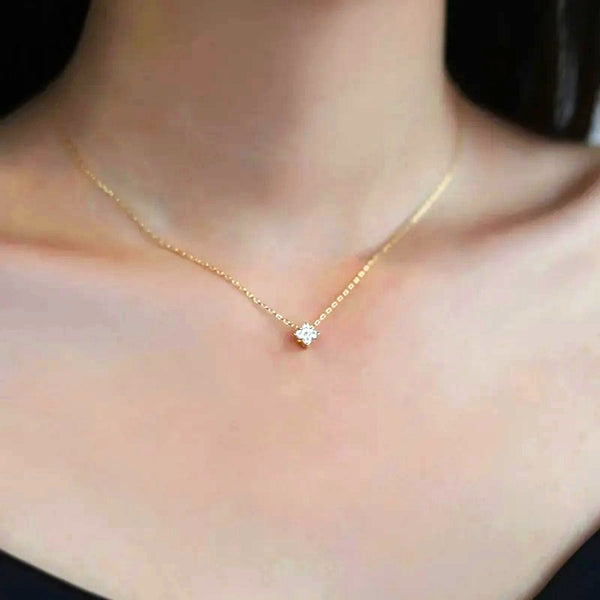 Lucky Clover Moissanite Necklace