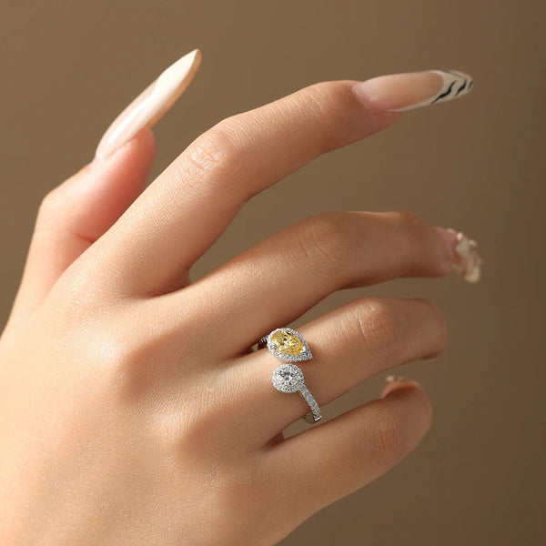 Bague à deux pierres Lumina Toi et Moi