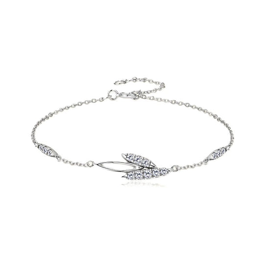 Sparkling Leaf Moissanite Bracelet - CoFuze™